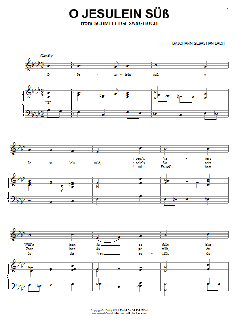 O Jesulein Suss von Johann Sebastian Bach (Download) 