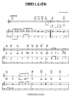 Drei Lilien (Three Lilies) von German Folksong (Download) 