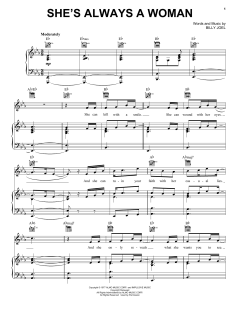 She's Always A Woman von Billy Joel (Download) 