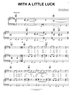 With A Little Luck von Paul McCartney (Download) 