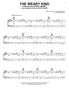 The Weary Kind (Theme From Crazy Heart) von Ryan Bingham (Download) 