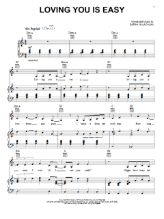 Loving You Is Easy von Sarah McLachlan (Download) 