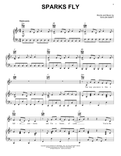 Sparks Fly von Taylor Swift (Download) 