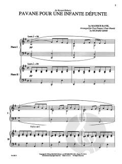 Pavane pour une Infante Defunte von Maurice Ravel für 2 Klaviere im Alle Noten Shop kaufen