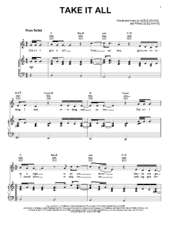 Take It All von Adele (Download) 