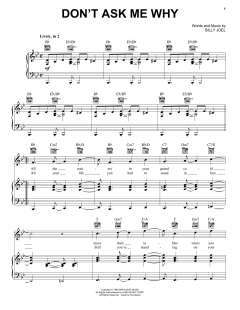 Don't Ask Me Why von Billy Joel (Download) 