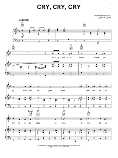 Cry, Cry, Cry von Johnny Cash (Download) 