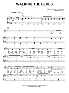 Walking The Blues von Johnny Cash (Download) 
