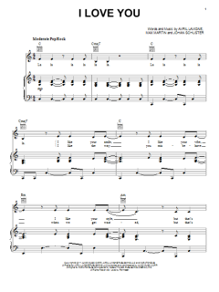 I Love You von Avril Lavigne (Download) 