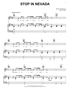 Stop In Nevada von Billy Joel (Download) 