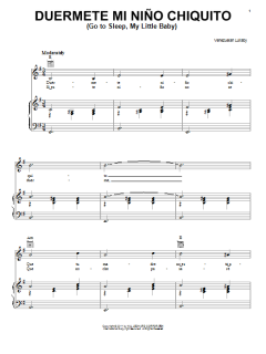 Duermete Nino Chiquito (Go To Sleep My Little Baby) von Venezuelan Lullaby (Download) 