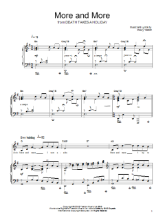 More And More von Maury Yeston (Download) 