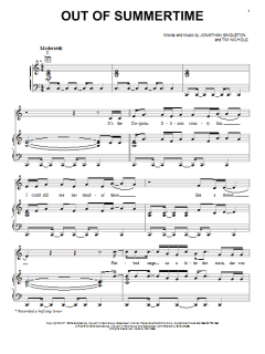 Out Of Summertime von Scotty McCreery (Download) 