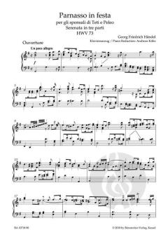 Parnasso in festa per gli sponsali di Teti e Peleo HWV 73 von Georg Friedrich Händel 