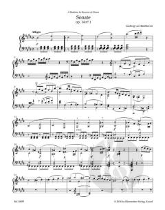 2 Sonaten E-Dur, G-Dur op. 14 von Ludwig van Beethoven (Download) 