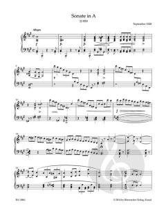 Sonate für Klavier A-Dur D 959 von Franz Schubert (Download) 