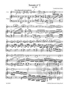 Sonate Nr. 2 in Es-Dur op. 102 von Camille Saint-Saëns (Download) 