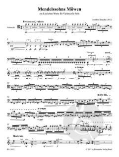 Mendelssohns Möwen - ein Lied ohne Worte für Violoncello solo von Manfred Trojahn im Alle Noten Shop kaufen