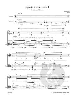 Spazio Immergente I von Beat Furrer (Download) 