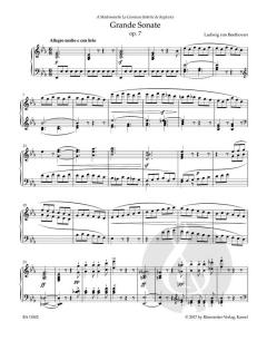 Grande Sonate in Es op. 7 von Ludwig van Beethoven für Klavier im Alle Noten Shop kaufen