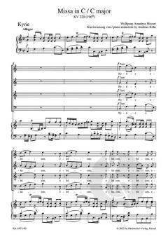 Missa in C-Dur KV 220 (196b) von Wolfgang Amadeus Mozart 