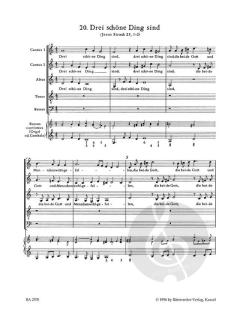 Drei schöne Dinge sind Nr. 20 von Johann Hermann Schein (Download) 