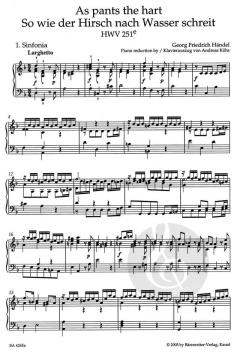 As Pants The Hart / So wie der Hirsch nach Wasser schreit HWV 251e (Georg Friedrich Händel) 
