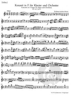 Konzert Nr. 11 F-Dur KV 413 von Wolfgang Amadeus Mozart (Download) 