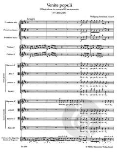 Venite populi KV 260 (248a) von Wolfgang Amadeus Mozart (Download) 