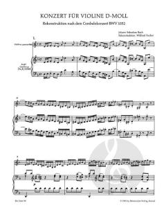 Konzert d-Moll für Violine, Streicher und Basso continuo von Johann Sebastian Bach (Download) 
