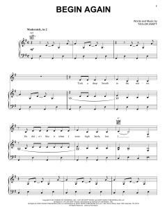 Begin Again von Taylor Swift (Download) 
