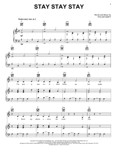 Stay Stay Stay von Taylor Swift (Download) 