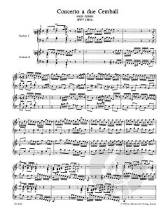 Concerto a due Cembali senza ripieno von Johann Sebastian Bach 