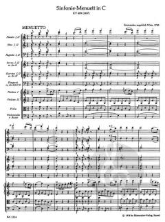 Sinfonie-Menuett C-Dur KV 409 (383f) von Wolfgang Amadeus Mozart (Download) 
