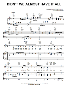 Didn't We Almost Have It All von Michael Masser (Download) 