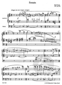 Sonate für Orgel op. 92/1 von Ernst Krenek im Alle Noten Shop kaufen