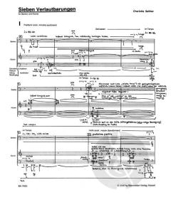 Sieben Verlautbarungen für Bariton und Klavier von Charlotte Seither 