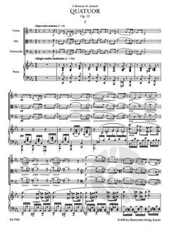 Quatuor en ut mineur op. 15 von Gabriel Fauré (Download) 