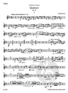 Quatuor en ut mineur op. 15 von Gabriel Fauré (Download) 