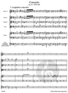 Konzert g-Moll op. 4/1 HWV 289 von Georg Friedrich Händel (Download) 