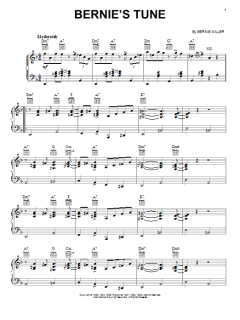 Bernie's Tune von Mike Stoller (Download) 