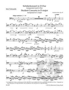 Concerto D-Dur op. 22 von Friedrich Seitz (Download) 