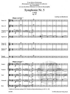 Symphonie Nr. 5 op. 67 von Ludwig van Beethoven 