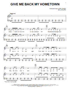 Give Me Back My Hometown von Eric Church (Download) 