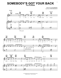 Somebody's Got Your Back von Alan Menken (Download) 