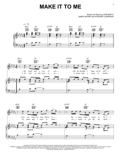 Make It To Me von Sam Smith (Download) 
