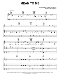Mean To Me von Brett Eldredge (Download) 
