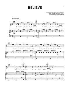 Believe von Shawn Mendes (Download) 