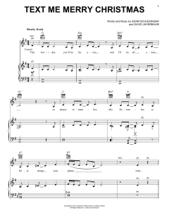 Text Me Merry Christmas von Adam Schlesinger (Download) 