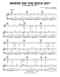 Where Did The Rock Go? von Glenn Slater (Download) 